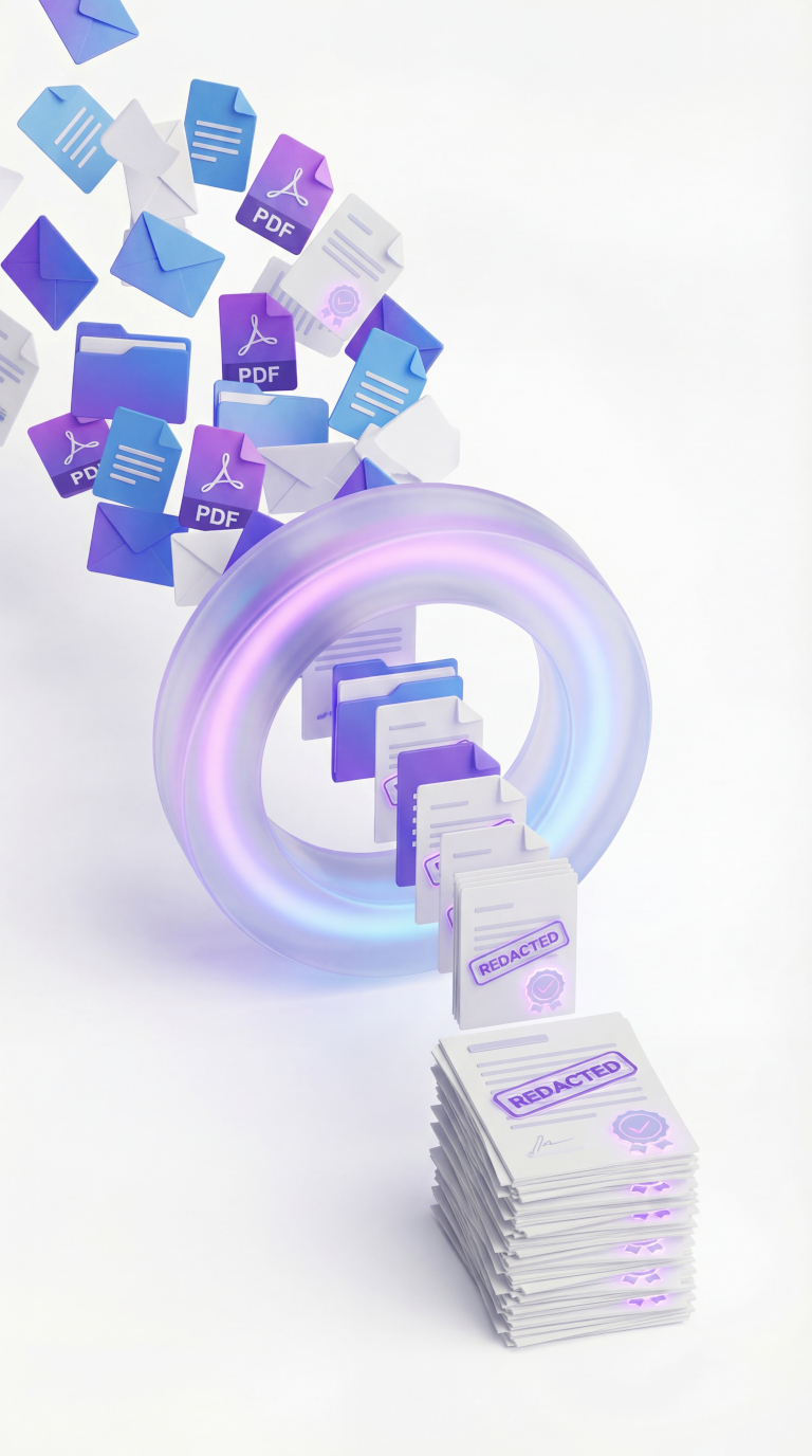 Pinda automated DSAR processing illustration